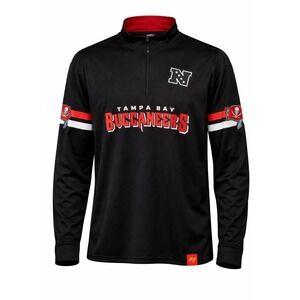 NFL Tampa Bay Buccaneers Quarter Zip Pullover Team Apparel Olive Green M